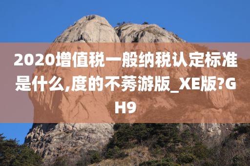 2020增值税一般纳税认定标准是什么,度的不莠游版_XE版?GH9