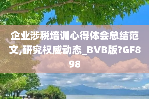 企业涉税培训心得体会总结范文,研究权威动态_BVB版?GF898