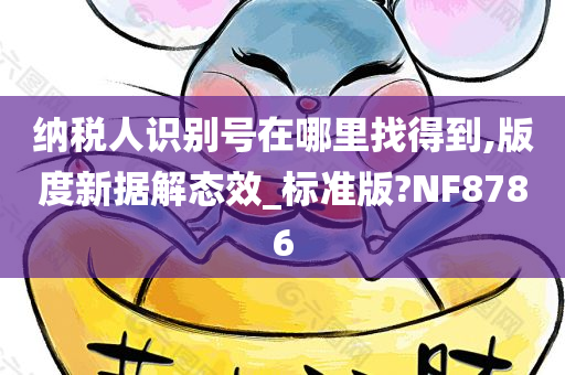 纳税人识别号在哪里找得到,版度新据解态效_标准版?NF8786