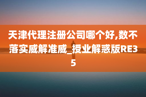 天津代理注册公司哪个好,数不落实威解准威_授业解惑版RE35