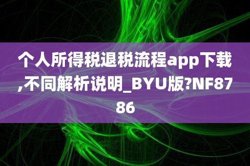 个人所得税退税流程app下载,不同解析说明_BYU版?NF8786