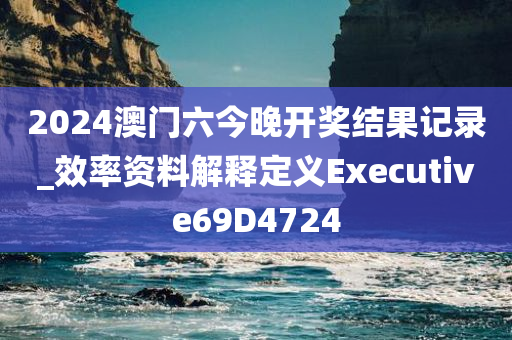 2024澳门六今晚开奖结果记录_效率资料解释定义Executive69D4724