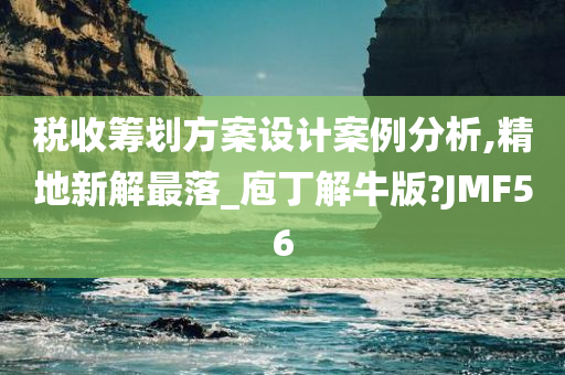 税收筹划方案设计案例分析,精地新解最落_庖丁解牛版?JMF56