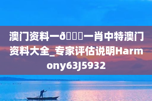 澳门资料一🐎一肖中特澳门资料大全_专家评估说明Harmony63J5932