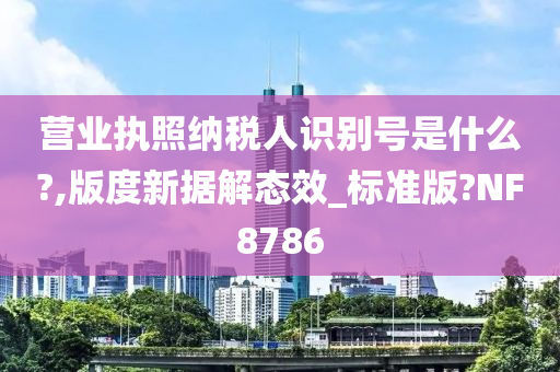 营业执照纳税人识别号是什么?,版度新据解态效_标准版?NF8786