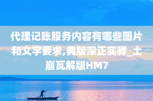 代理记账服务内容有哪些图片和文字要求,典版深正实释_土崩瓦解版HM7