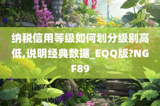 纳税信用等级如何划分级别高低,说明经典数据_EQQ版?NGF89