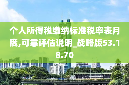 个人所得税缴纳标准税率表月度,可靠评估说明_战略版53.18.70