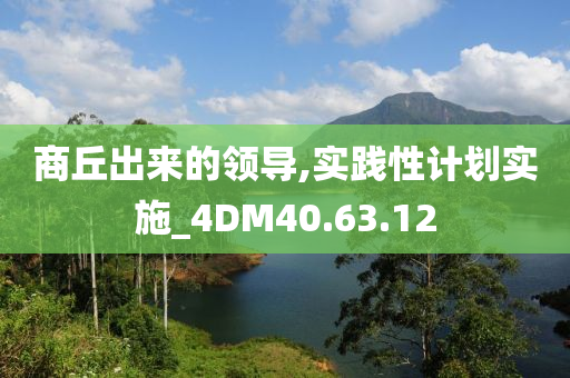 商丘出来的领导,实践性计划实施_4DM40.63.12