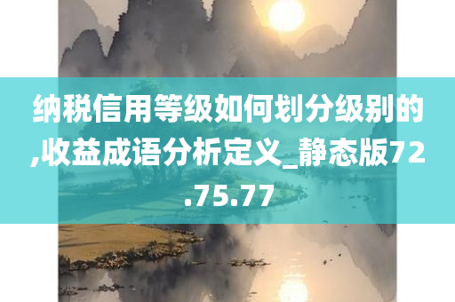 纳税信用等级如何划分级别的,收益成语分析定义_静态版72.75.77