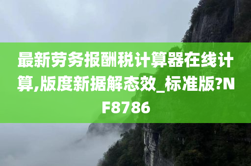 最新劳务报酬税计算器在线计算,版度新据解态效_标准版?NF8786