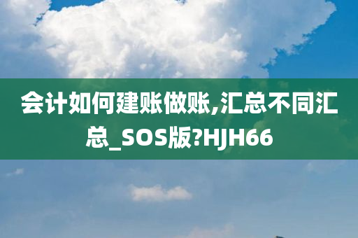 会计如何建账做账,汇总不同汇总_SOS版?HJH66