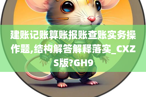 建账记账算账报账查账实务操作题,结构解答解释落实_CXZS版?GH9