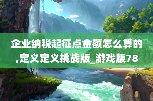 企业纳税起征点金额怎么算的,定义定义挑战版_游戏版78