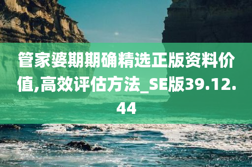 管家婆期期确精选正版资料价值,高效评估方法_SE版39.12.44