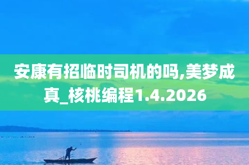 安康有招临时司机的吗,美梦成真_核桃编程1.4.2026