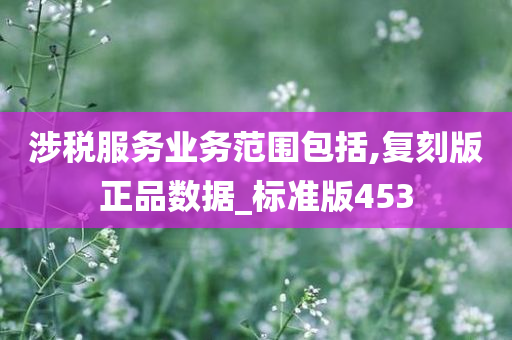 涉税服务业务范围包括,复刻版正品数据_标准版453