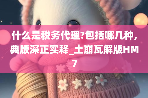 什么是税务代理?包括哪几种,典版深正实释_土崩瓦解版HM7