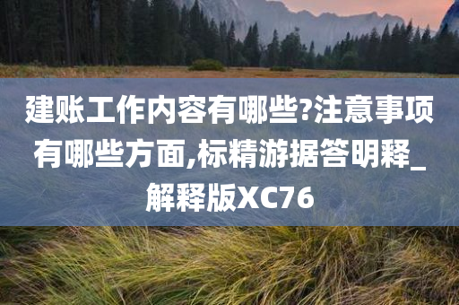 建账工作内容有哪些?注意事项有哪些方面,标精游据答明释_解释版XC76