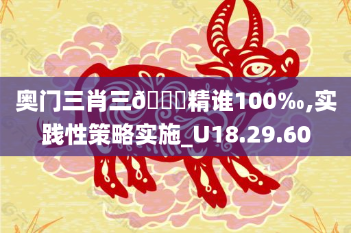 奥门三肖三🐎精谁100‰,实践性策略实施_U18.29.60