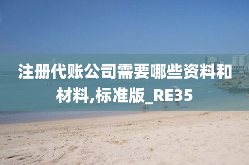 注册代账公司需要哪些资料和材料,标准版_RE35