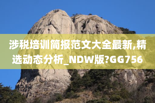 涉税培训简报范文大全最新,精选动态分析_NDW版?GG756