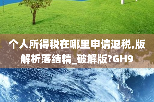 个人所得税在哪里申请退税,版解析落结精_破解版?GH9