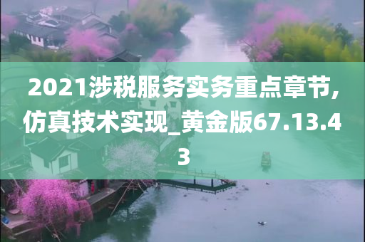 2021涉税服务实务重点章节,仿真技术实现_黄金版67.13.43