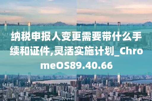 纳税申报人变更需要带什么手续和证件,灵活实施计划_ChromeOS89.40.66