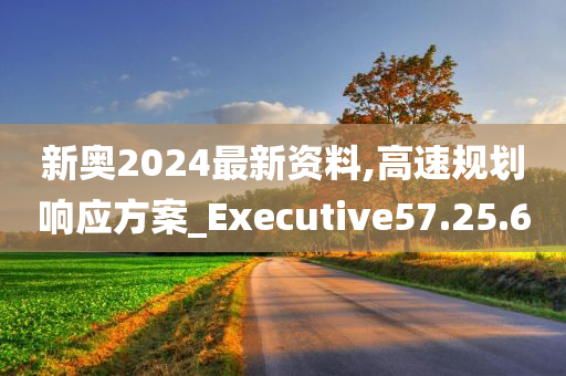 新奥2024最新资料,高速规划响应方案_Executive57.25.60