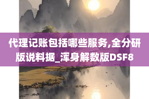 代理记账包括哪些服务,全分研版说料据_浑身解数版DSF8