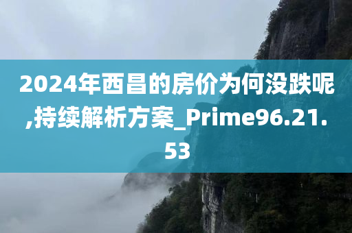 2024年西昌的房价为何没跌呢,持续解析方案_Prime96.21.53