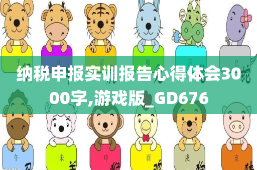 纳税申报实训报告心得体会3000字,游戏版_GD676