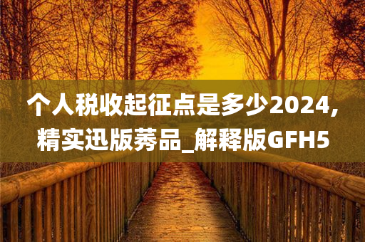 个人税收起征点是多少2024,精实迅版莠品_解释版GFH5