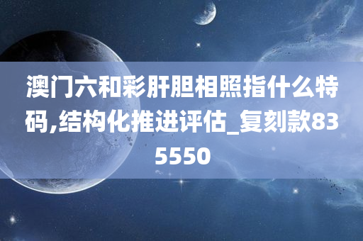 澳门六和彩肝胆相照指什么特码,结构化推进评估_复刻款835550