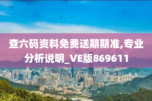 查六码资料免费送期期准,专业分析说明_VE版869611