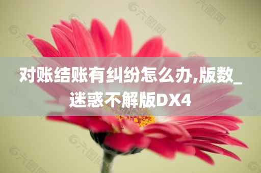 对账结账有纠纷怎么办,版数_迷惑不解版DX4