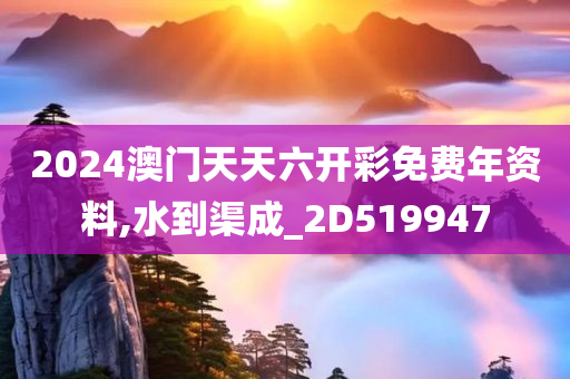 2024澳门天天六开彩免费年资料,水到渠成_2D519947