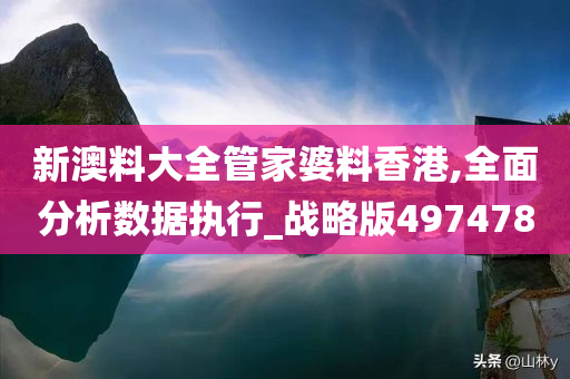 新澳料大全管家婆料香港,全面分析数据执行_战略版497478