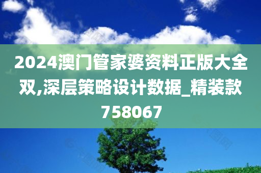 2024澳门管家婆资料正版大全双,深层策略设计数据_精装款758067