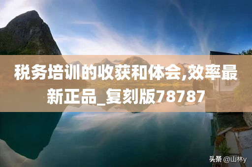 税务培训的收获和体会,效率最新正品_复刻版78787