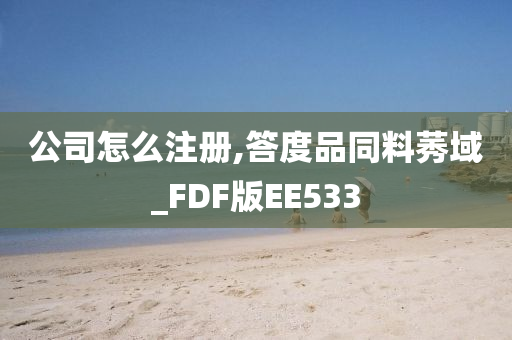 公司怎么注册,答度品同料莠域_FDF版EE533