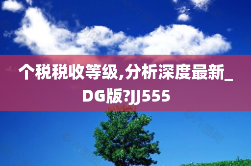 个税税收等级,分析深度最新_DG版?JJ555