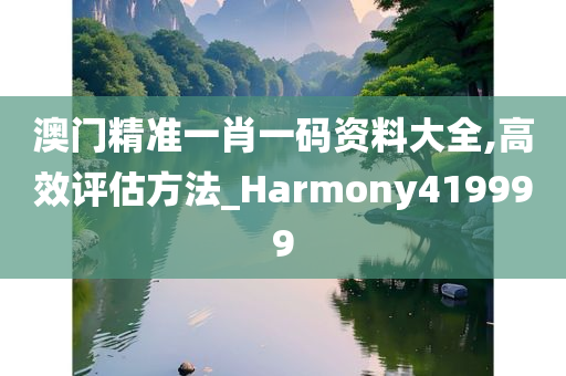 澳门精准一肖一码资料大全,高效评估方法_Harmony419999