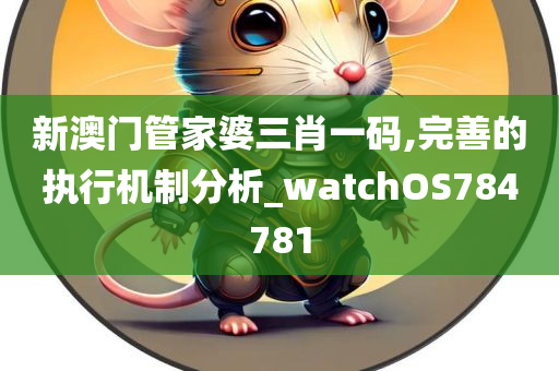 新澳门管家婆三肖一码,完善的执行机制分析_watchOS784781