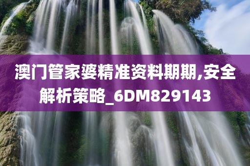 澳门管家婆精准资料期期,安全解析策略_6DM829143