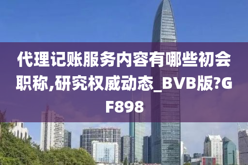 代理记账服务内容有哪些初会职称,研究权威动态_BVB版?GF898