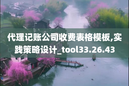 代理记账公司收费表格模板,实践策略设计_tool33.26.43