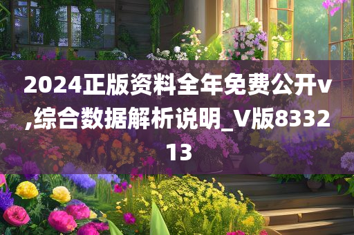 2024正版资料全年免费公开v,综合数据解析说明_V版833213