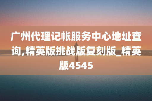 广州代理记帐服务中心地址查询,精英版挑战版复刻版_精英版4545